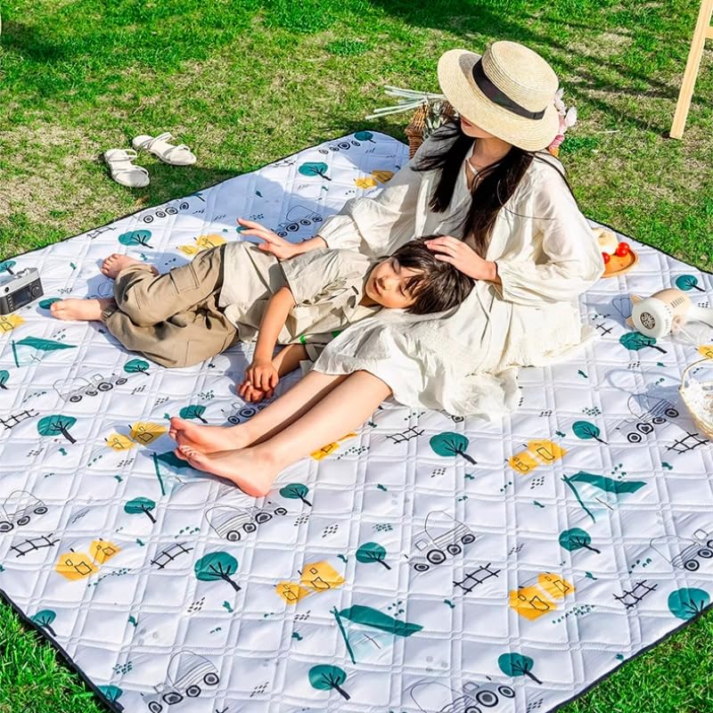 Amazon.co.jp: 【大サイズ200×300cm】防水中厚型ピクニックマット 6-8